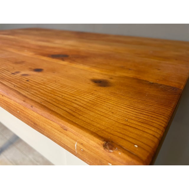 Wood Antique Table in Fir, 1890s For Sale - Image 7 of 8