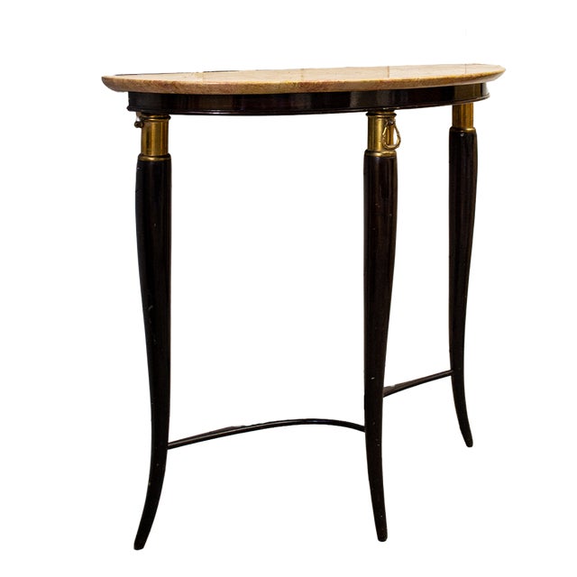 Teak Console Table attributed to Osvaldo Borsani, Italy, 1950s For Sale