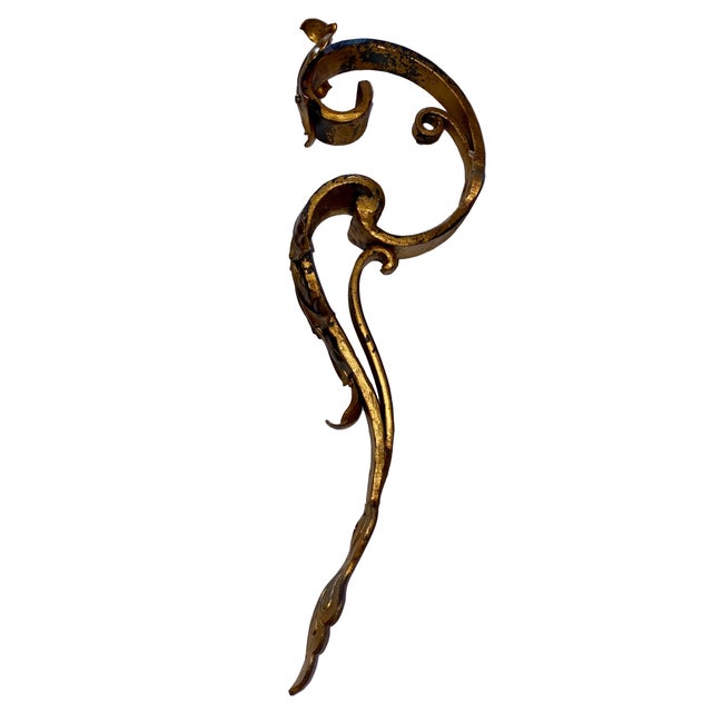 Overall Height 16-3/4" x Overall Width 2-1/2" x Projection 5" 2 openings for rods measuring 3/8" and 1" The base metal is...