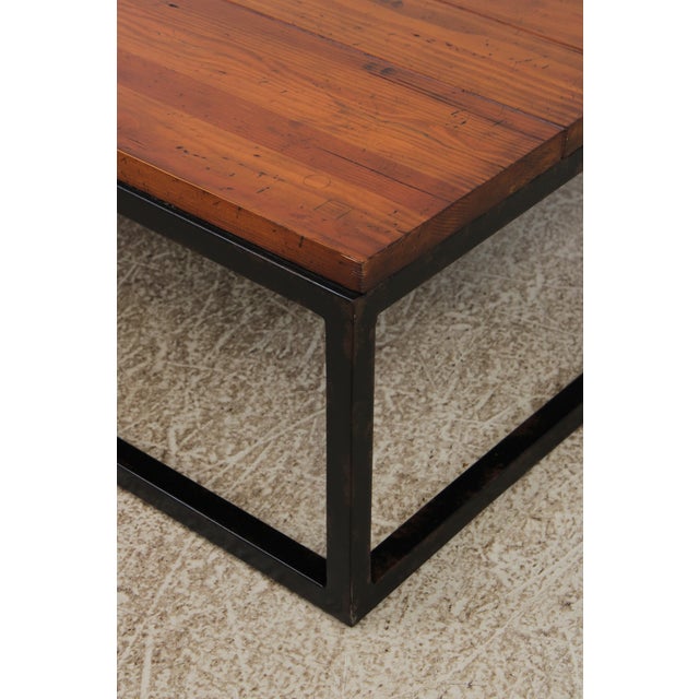 Ralph Lauren Industrial Wood Top Coffee Table For Sale - Image 9 of 16