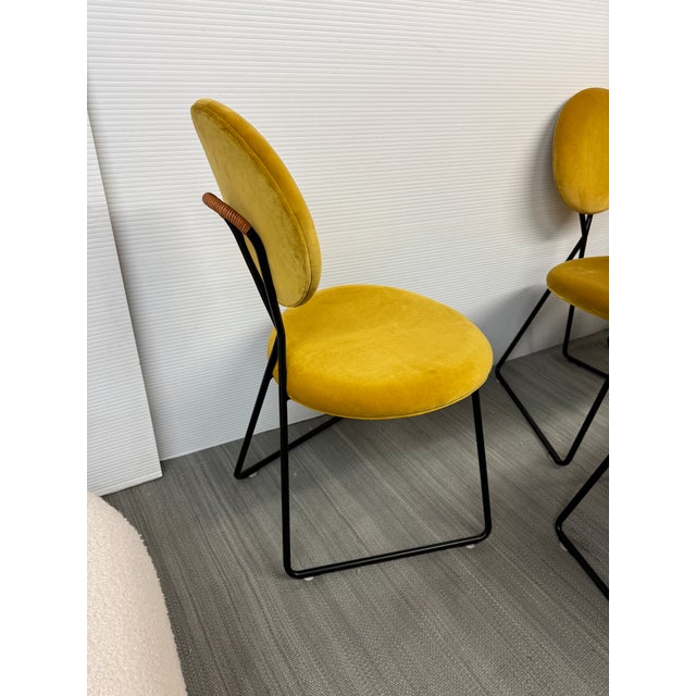 Saffron Jonathan Adler Caprice Dining Chairs, Set of Six For Sale - Image 8 of 12