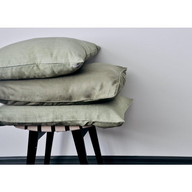 Modernplum Plum Textiles Studio Moss Linen For Sale - Image 4 of 4