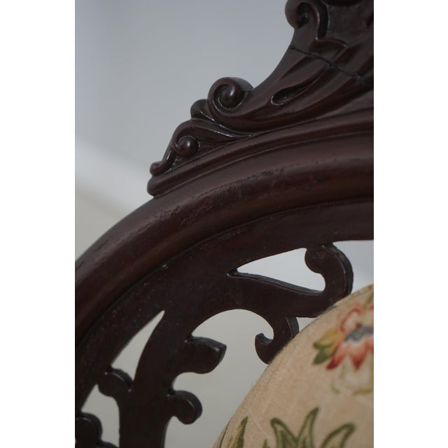 Antique Victorian Belter Walnut Small Scale Accent Chair For Sale - Image 14 of 18