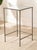 Metal Vintage Glass Top Metal Bar Table For Sale - Image 7 of 11