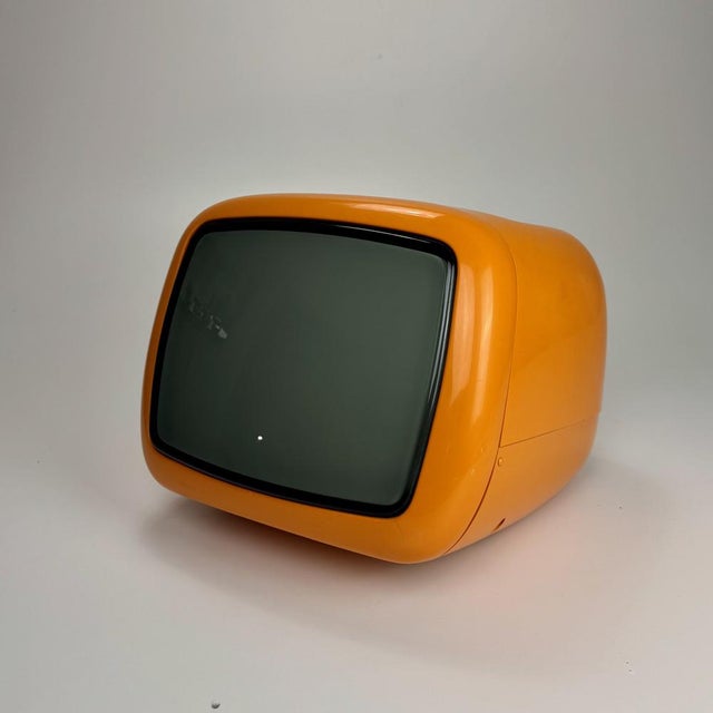 Orange TV Set from Iskra Minirama, Former Yugoslavia, 1970s For Sale - Image 9 of 9