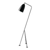 Greta Magnusson Grossman 'Grasshopper' Floor Lamp in Black For Sale