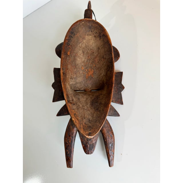 1960's Vintage Hand-Carved African Tribal Wall Mask/ Sold For Sale - Image 9 of 12