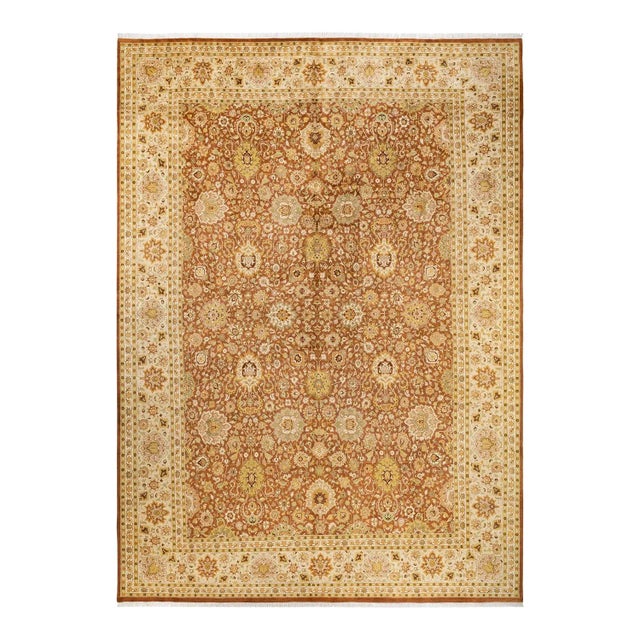Brown Mogul, One-of-a-Kind Hand-Knotted Area Rug in Brown, 10' 0" x 14' 1" For Sale - Image 8 of 8