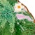 Green Joseph Holdcroft Majolica Plate With Leaf, Ferns and Flowers, English, Ca. 1875 For Sale - Image 8 of 11