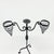 Metal Hand Forged Iron Candelabra 26.5″ (67cm) Sculptural Spiral Single Candle Stand Antique Finish For Sale - Image 7 of 11