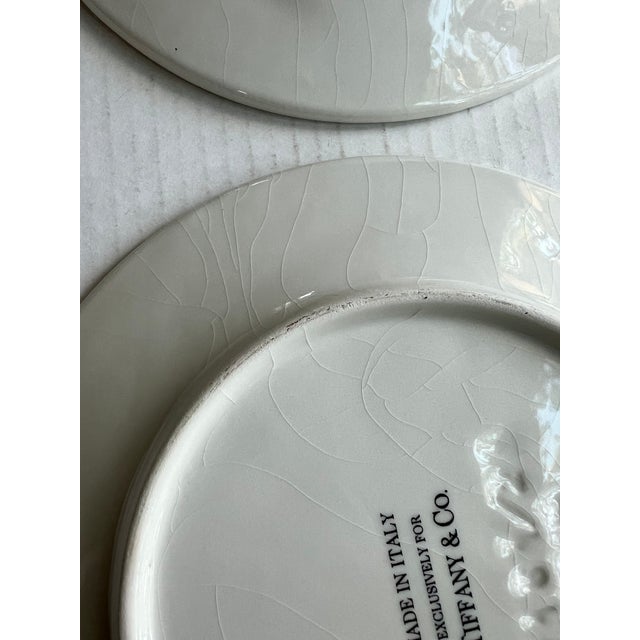Ceramic 1990s Tiffany & Co. White Garland Dessert/Salad Plates For Sale - Image 7 of 9