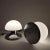 Silver Italian Mushroom Table Lamps, 1970s, Set of 2 For Sale - Image 8 of 9