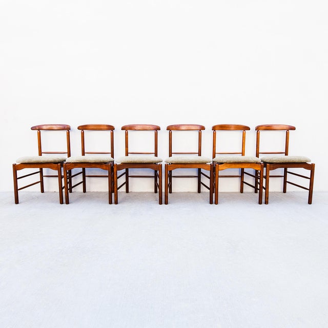 Restored 1950s Greta Grossman Walnut Dining Chairs by Glenn of California For Sale - Image 13 of 15