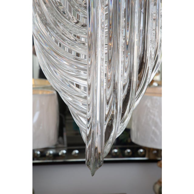 Mid 20th Century Concentric Cascading Glass Arc Chandelier For Sale In West Palm - Image 6 of 8