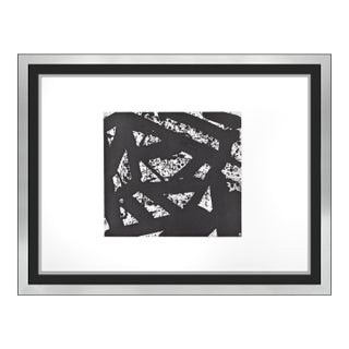 1973 White Chip Abstract Black Etching With Aquatint Sam Francis For Sale