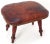 Antique Georgian Leather Upholstered Cushion Top Mahogany Fireside Footstools a Pair For Sale In Boston - Image 6 of 13