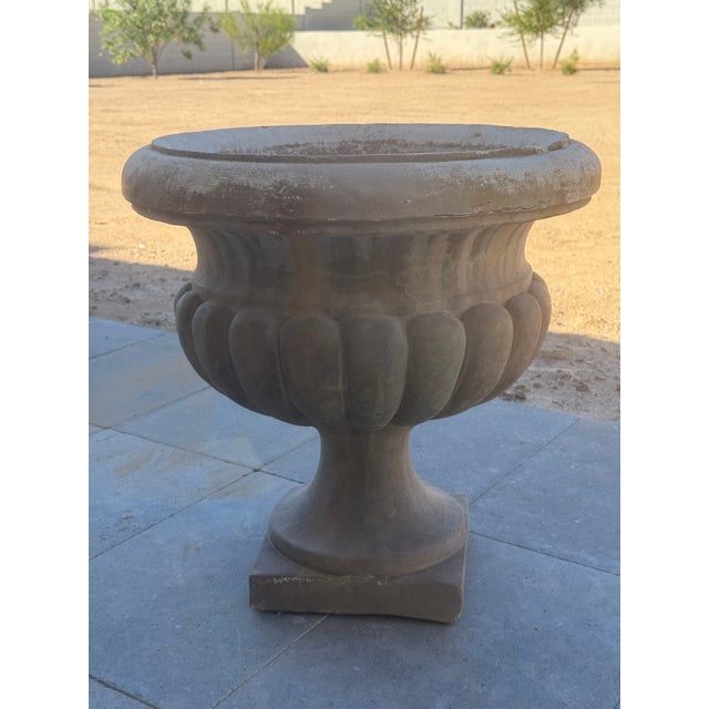 Large concrete garden urn / planter,very solid and heavy piece, Beautiful distressed finish, Looks great in any type of...