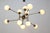 Chandelier with 18 Lights in Brass and Opal Glass by Stilnovo, Italy, 1959 For Sale - Image 12 of 15