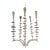 Jamie Young Modern White Metal Petal Chandelier For Sale