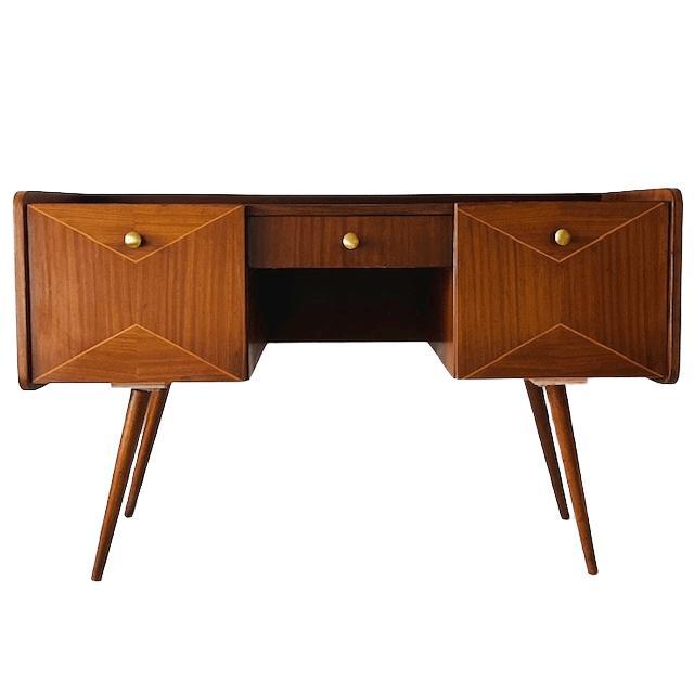 Cool vintage Danish design dressing table/dresser/lowboard made of teak from the 1960s. It's perfect as an original TV...