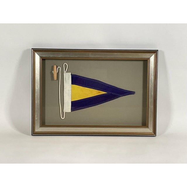 American Nautical Signal Flag In Shadowbox Frame For Sale - Image 3 of 8