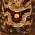 Vintage Hand-Painted Gilt Black Lacquer Hexagonal Brush Pot With Dragon Motif For Sale In Los Angeles - Image 6 of 9