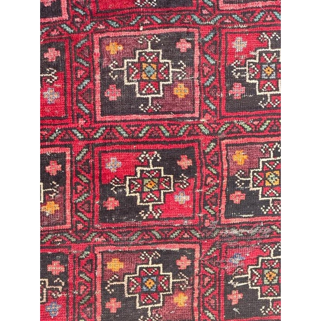 Textile Mid-Century Turkmen Baluch Rug, 1950s For Sale - Image 7 of 18
