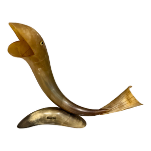 Midcentury Fish Horn Figurine