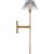Visual Comfort Waterford for Visual Comfort Signature Blaze 19" Tail Sconce in Natural Brass with Clear Crystal For Sale - Image 4 of 13