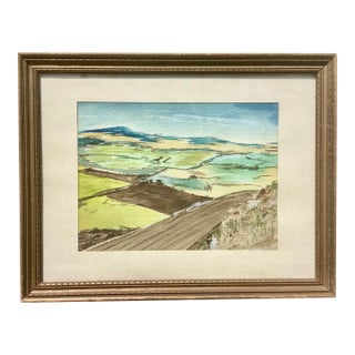 1970s European Expressionist Painting, Framed For Sale