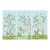 W24"*h48"/Panel * a Set of 3 Panels Peony on Light Blue Tea Paper, Wall Artwork, Painting, No Frame, Tea Wallpaper For Sale