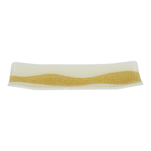Christiane Karuna Santoro Studio Kiln-Formed Art Glass Channel Murini Plate