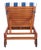 Newport Lounge Chair - Natural/Royal Blue Striped For Sale - Image 9 of 11