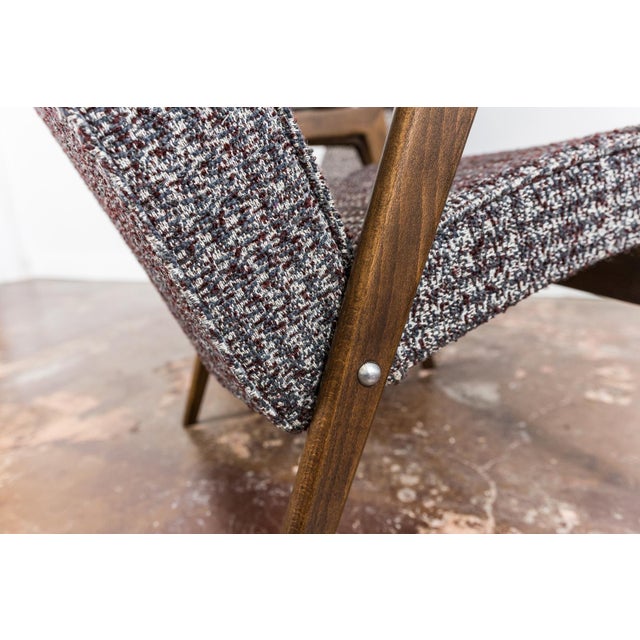 Wood Vintage Armchair by Jaroslav Šmídek for Ton, 1960s For Sale - Image 7 of 14