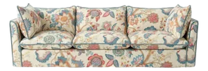 Sophie Conran Coco 4 Seater Sofa - Kitty Indian Summer with Contrast Welt Knife Edge Cushion