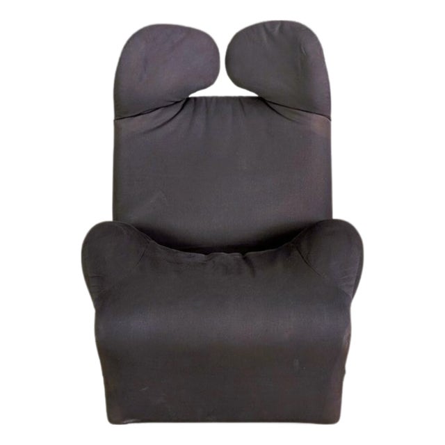 Wink Chair in Black Fabric from Cassina For Sale