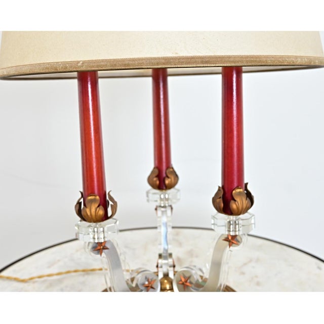 Wood Vintage French Modern Table Lamp For Sale - Image 7 of 12