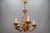 Italian Hollywood Regency Style Five-Light Chandelier in Gilt Metal, 1970s For Sale - Image 9 of 18
