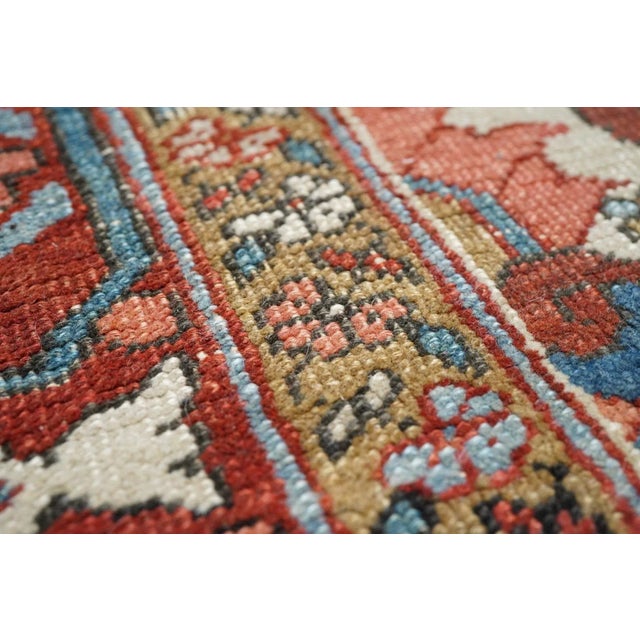 Late 18th Century Antique Serapi Rug 9'9'' x 13'6'' For Sale - Image 9 of 11