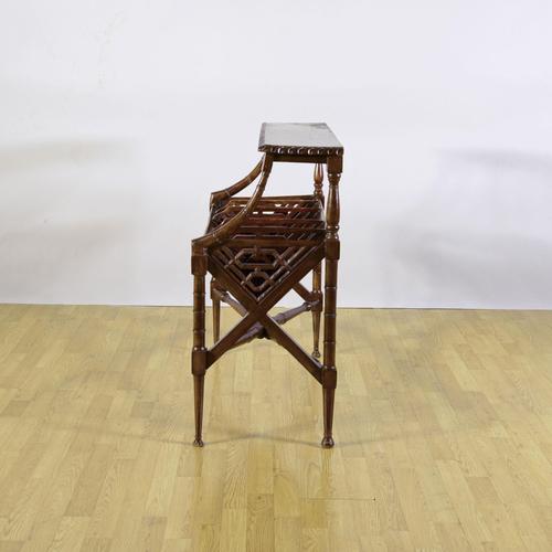 Regency Style Mahogany Magazine Rack, 1900s For Sale - Image 4 of 9