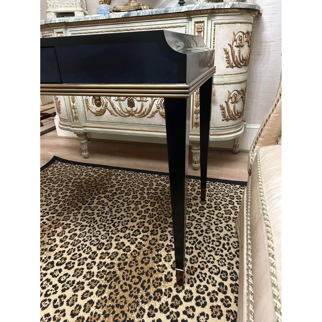 Currey & Company Kallista Blue Writing Desk by Currey & Company For Sale - Image 4 of 10