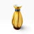 Abstract Vintage Murano Amber Swirl Art Glass Bud Vase, 1980s Italian Hand Blown (6" Height) For Sale - Image 3 of 15