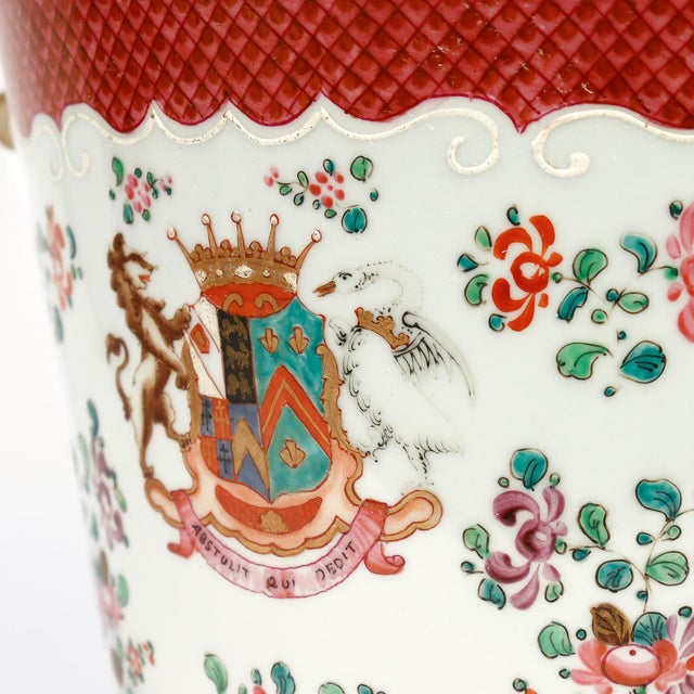 Antique Samson Porcelain Chinese Export Style Bianco Sopra Bianco Jardiniere For Sale - Image 15 of 17