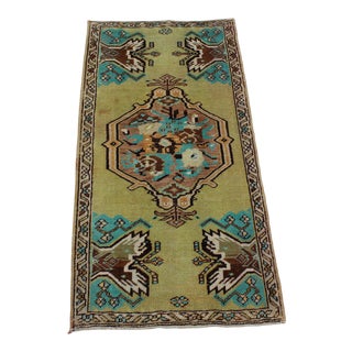 Vintage Turkish Anatolian Area Rug - 19"x38" For Sale