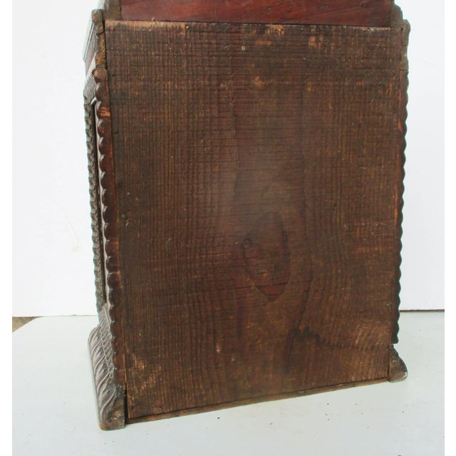 Early 20th Century Folk Art Wooden RollTop Storage Box Chairish