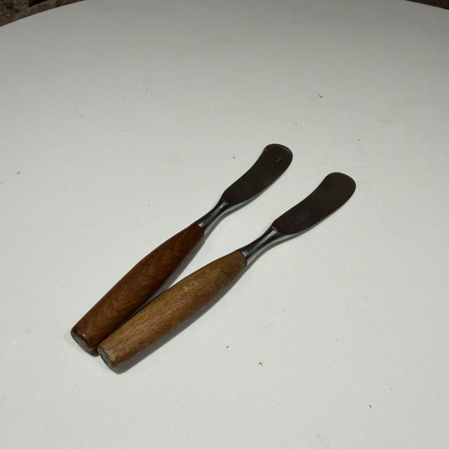 Mid-Century Modern Butter Knives Mid-Century Fjord Jens Quistgaard Dansk Design For Sale - Image 3 of 7