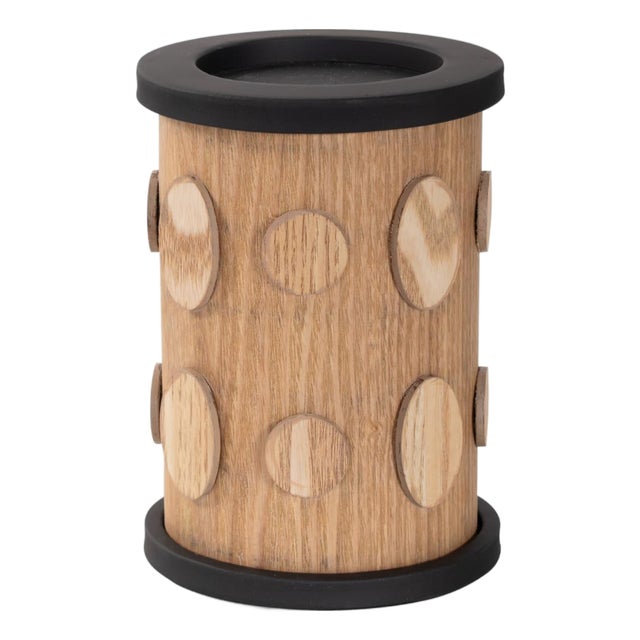 Robin Baron Winfield Wooden Candle Holder- Medium For Sale