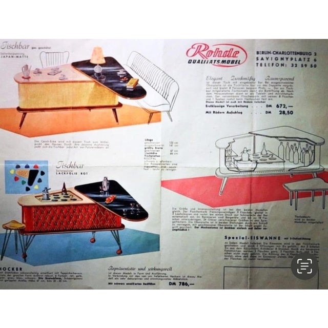 Wood Mid-Century Bar Cabinet from Rhode, 1950s For Sale - Image 7 of 18