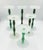 Vintage postmodern frosted art glass pillar candle holders, designed by Anne Nilsson for Orrefors to bring a touch of...