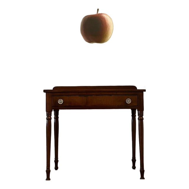 Antique Cherry Bar or Serving Table with Drawer For Sale
